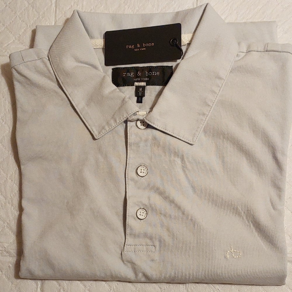 rag & bone Men’s Light Gray Polo